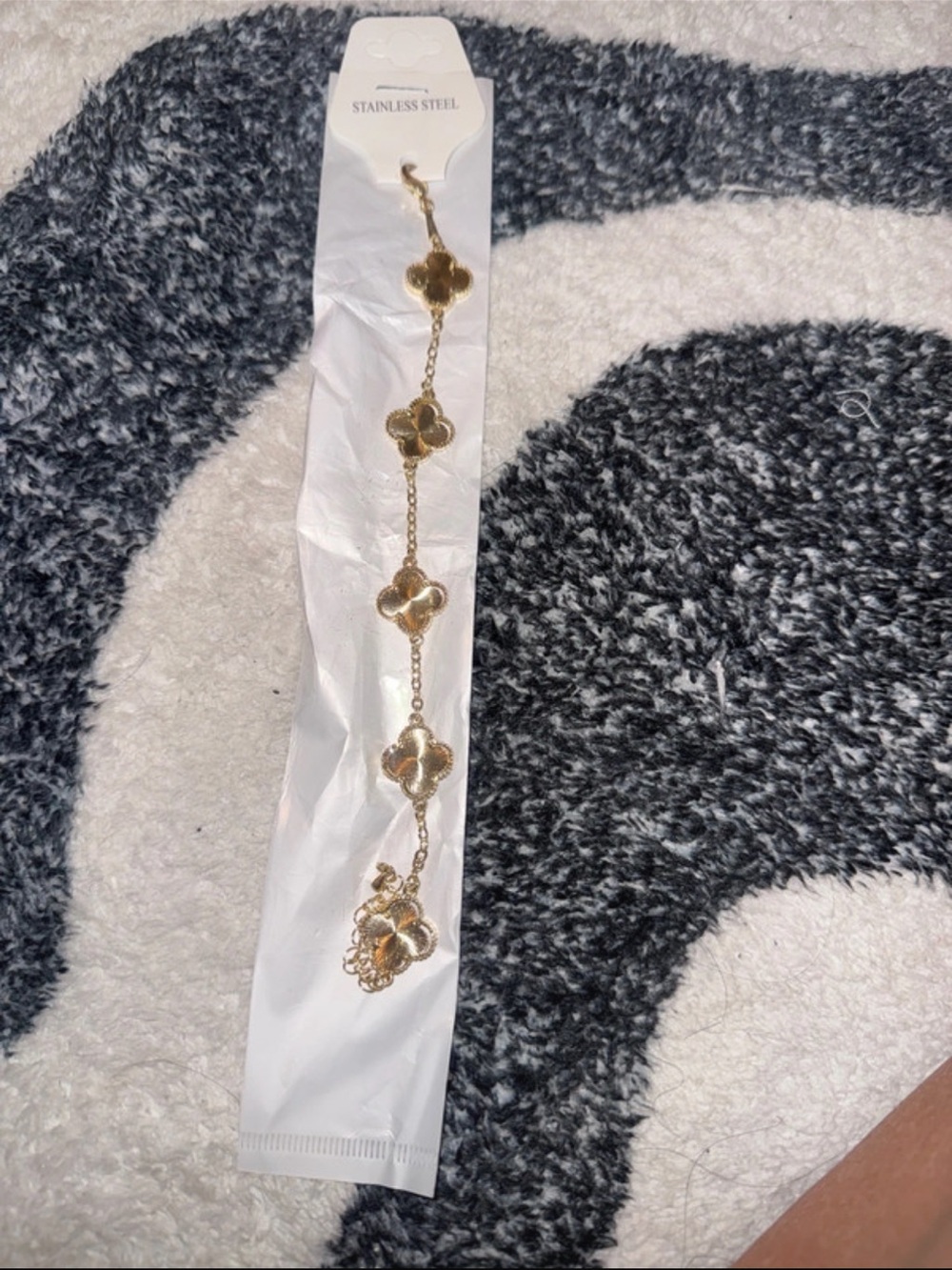 Gold Clover Link Bracelet - Women Jewelry
